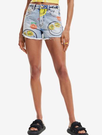 Desigual Smiley Pantaloni scurți Albastru