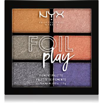 NYX Professional Makeup Foil Play paleta farduri de ochi culoare 01 Magnetic Pull 6 x 1.5 g