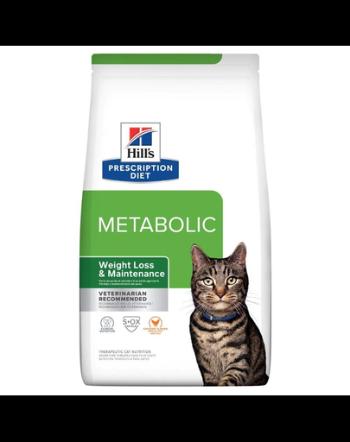 HILL'S Prescription Diet Feline Metabolic hrana dietetica pentru pisici care favorizeaza mentinerea greutatii optime, cu pui 3 kg