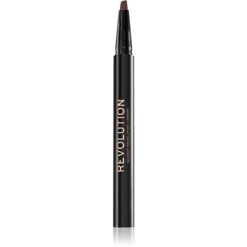 Makeup Revolution Bushy Brow creion pentru sprancene culoare Dark Brown 0.5 ml