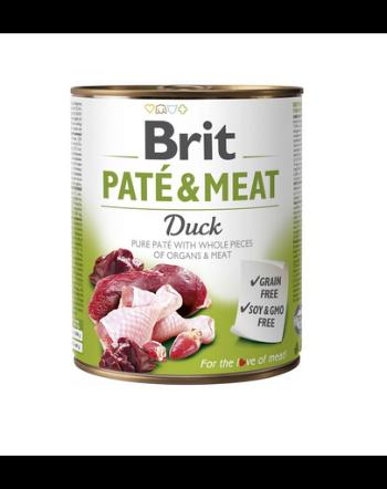 BRIT Pate&amp;Meat Duck 800 g pate pentru caini, cu rata