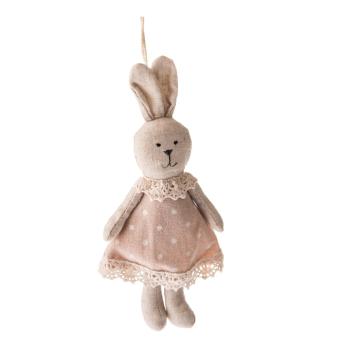 Set 2 decorațiuni pentru Paște Dakls Ms. Bunny, roz