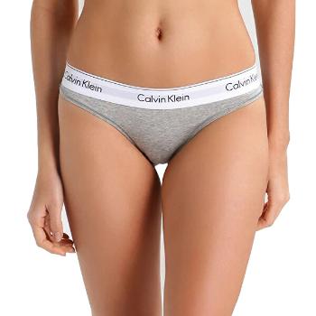 Calvin Klein Chiloți pentru femei Thong F3786E-020 Grey XL