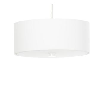 Lustră albă cu abajur textil ø 30 cm Herra – Nice Lamps