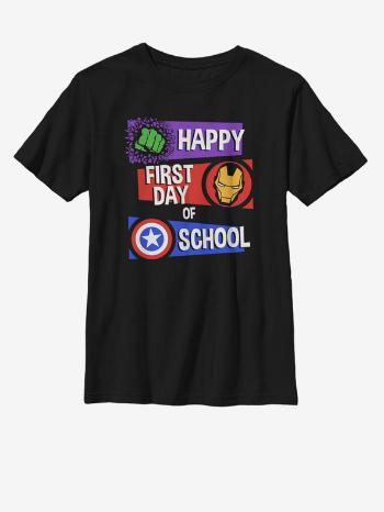 ZOOT.Fan Marvel Happy First Day Of School Tricou pentru copii Negru