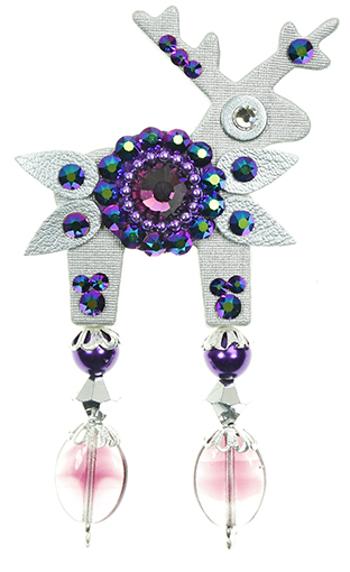 Deers Brosă mini Cerb Meredith - Swarovski® Elements