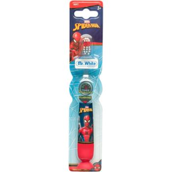 Marvel Spiderman Flashing Toothbrush baterie perie de dinti pentru copii fin 3y+ 1 buc