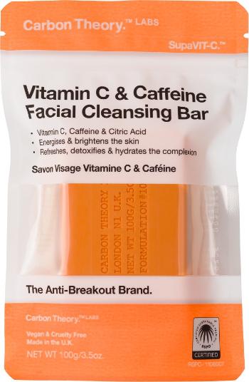 Carbon Theory Săpun de curățare pentru față Vitamin C & Caffeine (Facial Cleansing Bar) 100 g