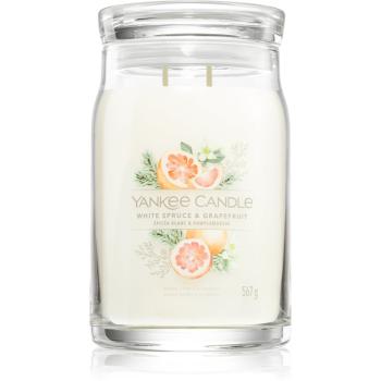 Yankee Candle White Spruce & Grapefruit lumânare parfumată 567 g