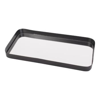 Tavă cu oglindă PT LIVING Rectangle, lățime 20 cm, negru