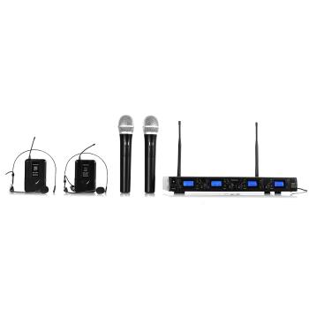 Auna Pro UHF 550 Quartett3 4 canale UHF kit microfon fără fir