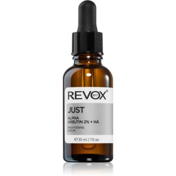 Revox B77 Just Alpha Arbutin 2% + HA ser cu efect iluminator pentru față și gât 30 ml