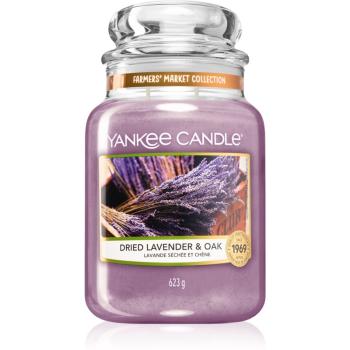 Yankee Candle Dried Lavender & Oak lumânare parfumată  Clasic mare 623 g