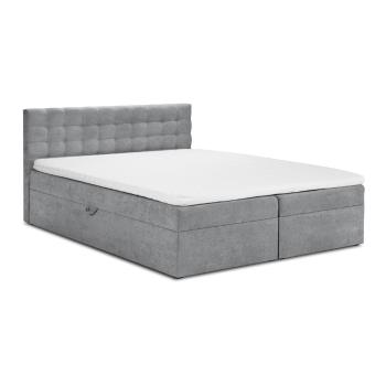 Pat dublu Mazzini Beds Jade, 140 x 200 cm, gri