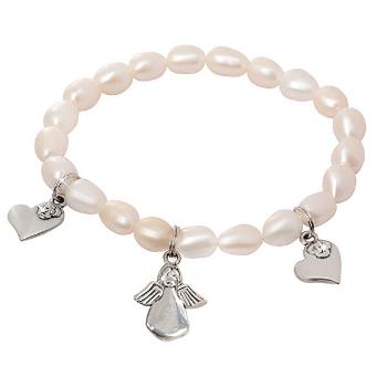 JwL Luxury Pearls Brățară fină din perle naturale cu pandantive JL0419