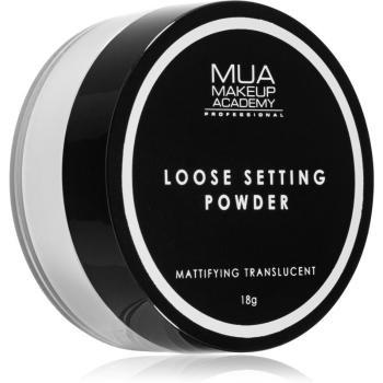 MUA Makeup Academy Matte pudra pulbere transparentă pentru un aspect mat 18 g