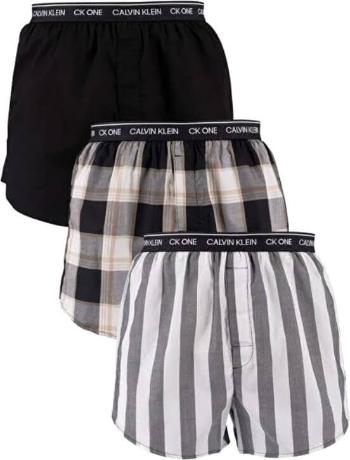 Calvin Klein 3 PACK - chiloți pentru bărbați CK One NB3000A-LES Level Stripe/ Black/ Field Plaid M