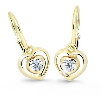 Cutie Jewellery Cercei inimioare pentru copii C2752-10-X-1 alb