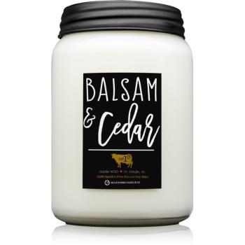Milkhouse Candle Co. Farmhouse Balsam & Cedar lumânare parfumată 737 g