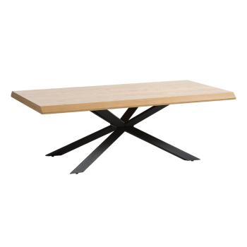 Măsuță de cafea în culoare naturală cu blat cu aspect de lemn de stejar 68x130 cm Arno – Unique Furniture