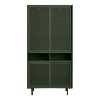 Șifonier verde închis din metal cu ușă glisantă 90x180 cm Veep – Unique Furniture