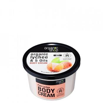 Organic Shop Crema de corp Litchi roz(Body Cream) 250 ml