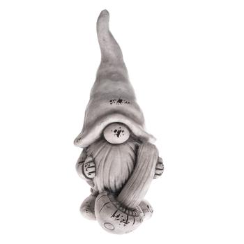 Decorațiune Dakls Gnome, înălțime 44,5 cm, gri