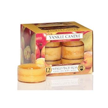 Yankee Candle Lumânări aromatice de ceai Mango Peach Salsa 12 x 9,8 g