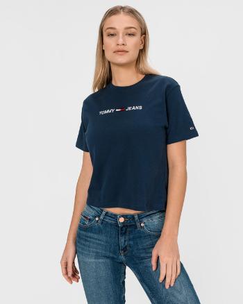 Tommy Jeans Moder Linear Logo Crop top Albastru