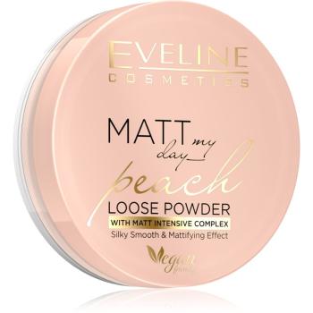 Eveline Cosmetics Matt My Day pudra de fixare cu efect matifiant culoare Peach 6 g