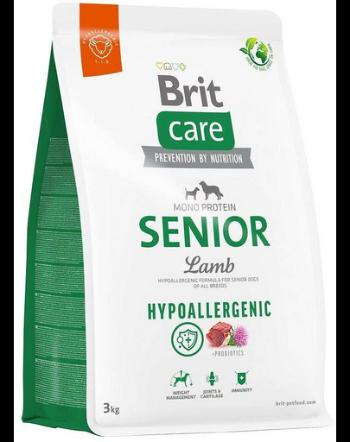 BRIT CARE Hypoallergenic Senior Lamb 3kg hrana cu miel, caini seniori