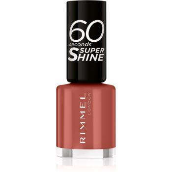 Rimmel 60 Seconds Super Shine lac de unghii culoare 707 Tan-A-Cotta 8 ml