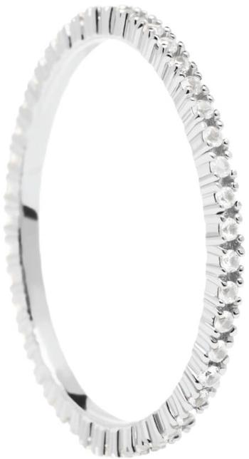 PDPAOLA Inel de argint cu zirconii sclipitoare White Essential Silver AN02-347 56 mm