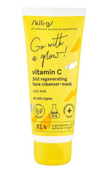 Kilig Mască de curățare și regenerare a feței Vitamin C (2 in 1 Regenerating Face Cleanser-Mask) 75 ml