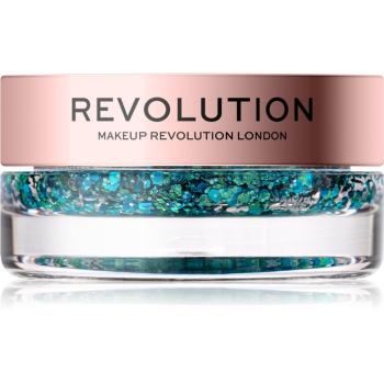 Makeup Revolution Viva Glitter Balm Pot luciu culoare Teal Time 3.2 g