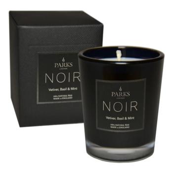 Lumânare parfumată Parks Candles London Noir, aromă de mentă și busuioc, durată ardere 22 ore