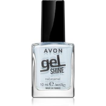 Avon Gel Shine lac de unghii cu efect de gel culoare Blue Screen 10 ml