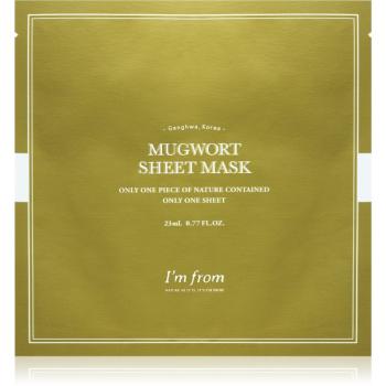 I'm from Mugwort mască textilă calmantă pentru piele sensibilă 23 ml