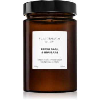Vila Hermanos Apothecary Fresh Basil & Rhubarb lumânare parfumată 225 g