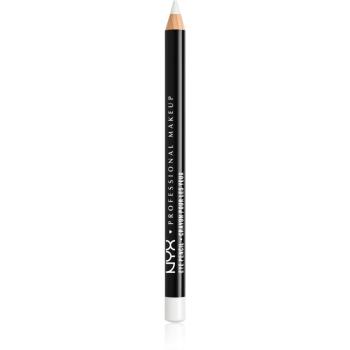 NYX Professional Makeup Eye and Eyebrow Pencil creion de ochi cu trasare precisă culoare 906 White 1.2 g