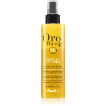Fanola Oro Therapy conditioner Spray Leave-in pentru par lipsit de viata 200 ml