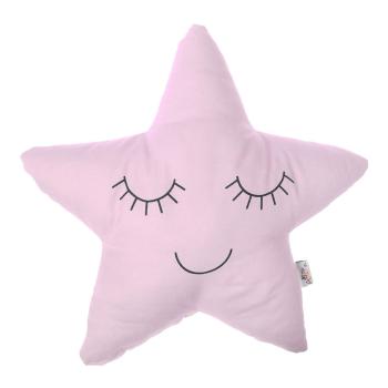 Pernă din amestec de bumbac pentru copii Mike & Co. NEW YORK Pillow Toy Star, 35 x 35 cm, roz deschis