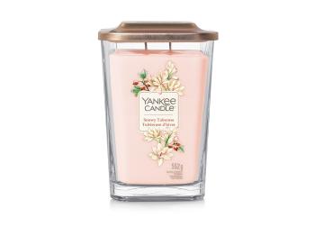 Yankee Candle Lumânare aromatica pătrata mare Snowy Tuberose 552 g