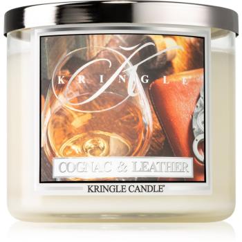 Kringle Candle Brandy & Leather lumânare parfumată 411 g