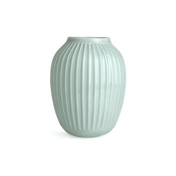 Vază din gresie ceramică Kähler Design Hammershoi, verde mentă, înălțime 25 cm