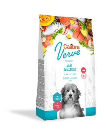 CALIBRA Dog Verve GF Adult Small Salmon&amp;Herring Hrana uscata pentru caini adulti de talie mica, cu somon si hering 6 kg