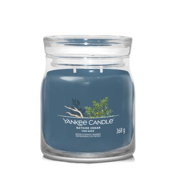 Yankee Candle Lumânare aromatica Signature sticlă medie Bayside Cedar 368 g