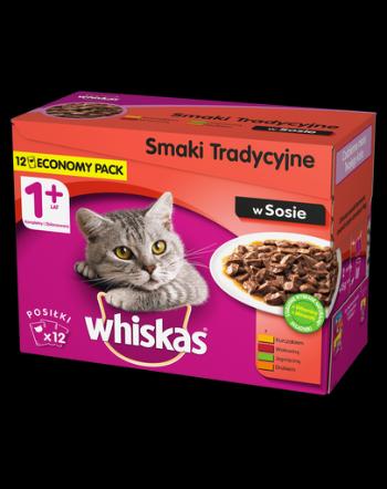 Whiskas MIX hrana umeda pisici, carne in sos 60 + 36 GRATIS (100gr)