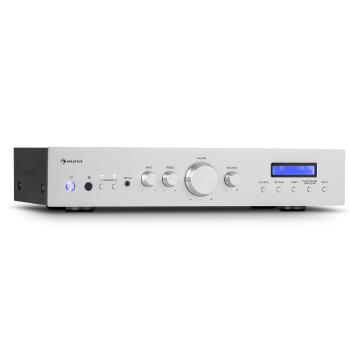 Auna AMP-CD608 DAB, amplificator stereo HiFi, 4 x 100 W, RMS, DAB + BT, intrare optică, telecomandă