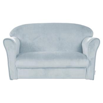 Canapea pentru copii albastru-deschis cu tapițerie din catifea 78 cm Lil Sofa – Roba